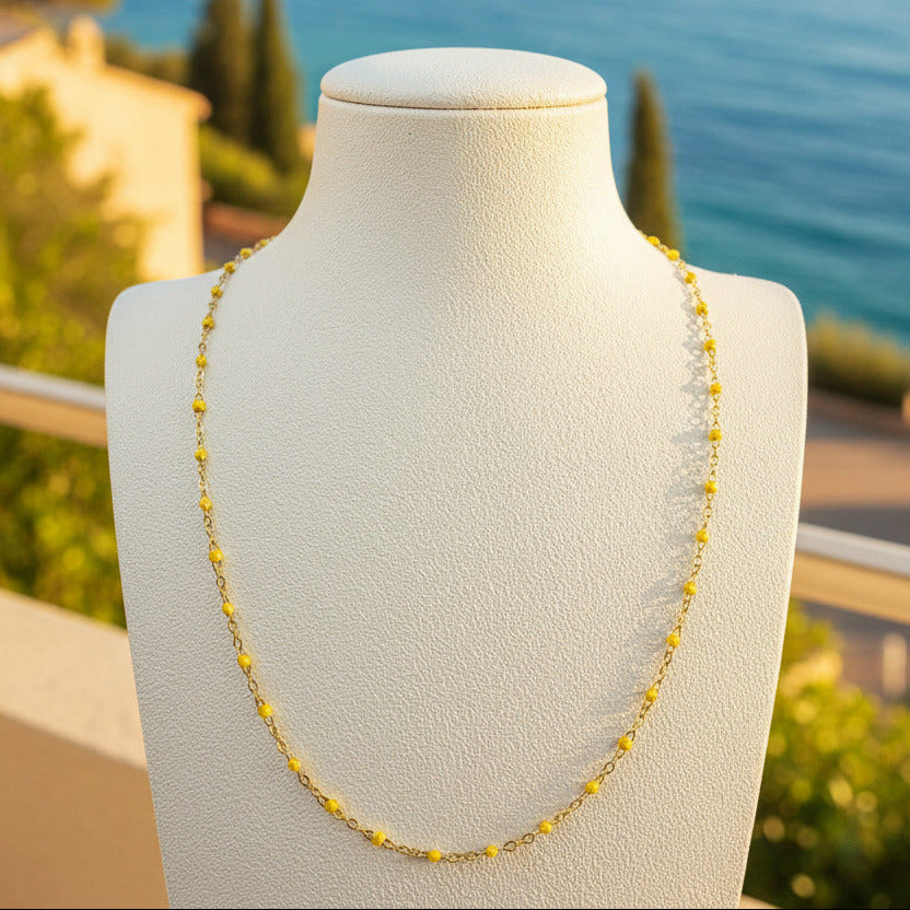 Collier Corniche Jaune