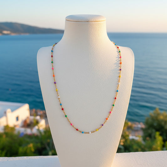 Collier Corniche arc en ciel