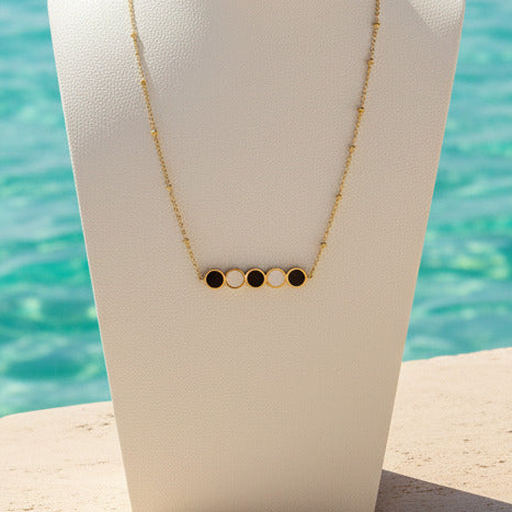 Collier Harmonie noir et blanc