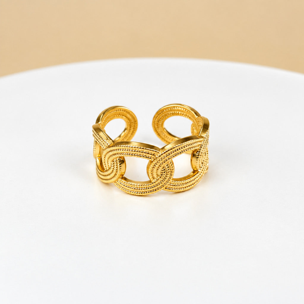 Bague Entrelacs Dorés