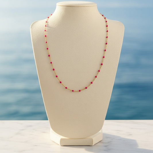Collier Corniche Magenta