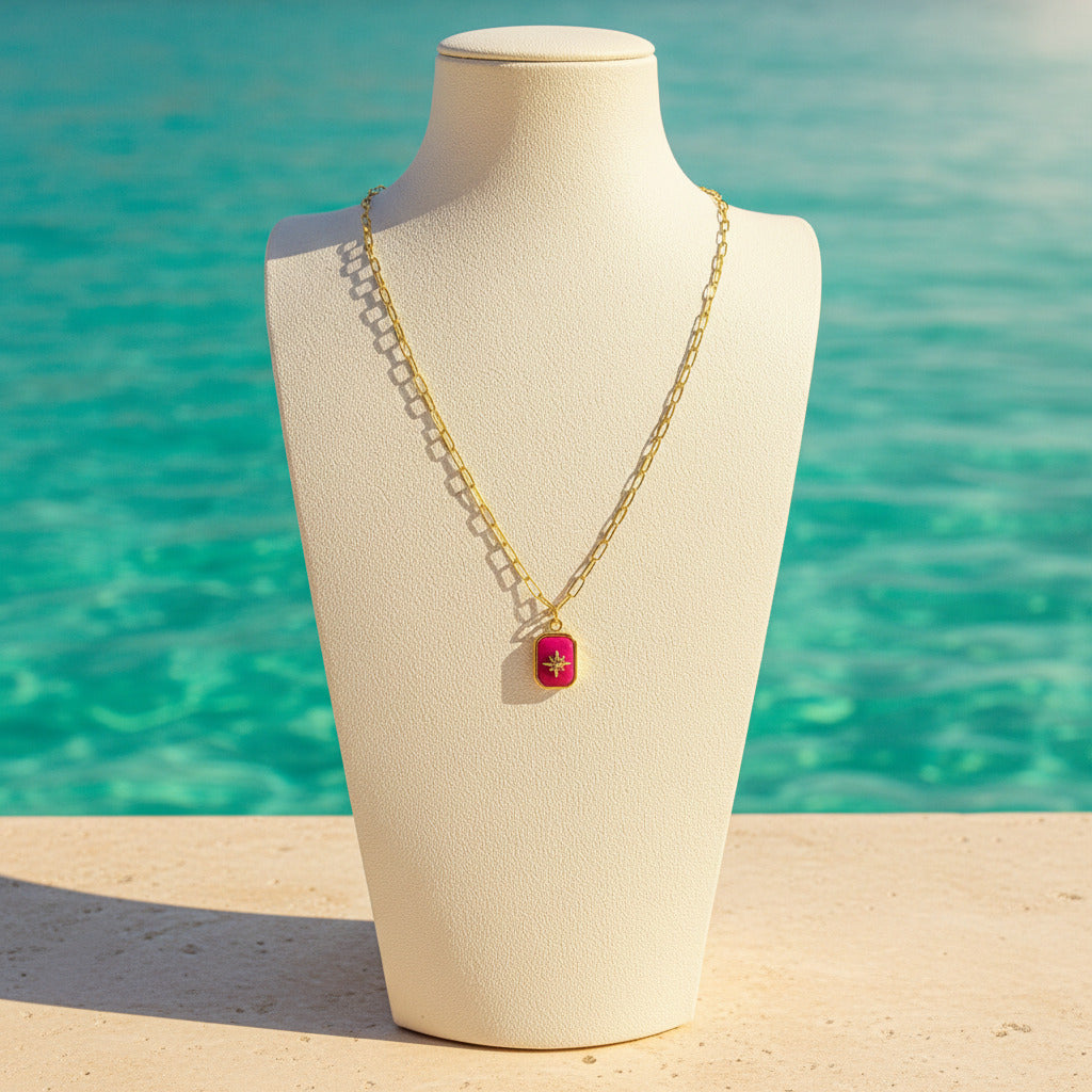 Collier Rosa Étoile